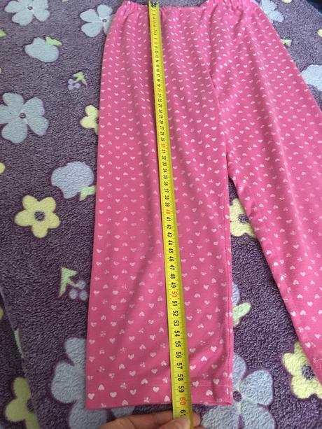 2x pyžamko - nohavice 104/110, fialove, ajs,104