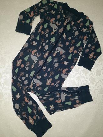 Pyžamko so zvieratkami overal 86/92, lindex,86