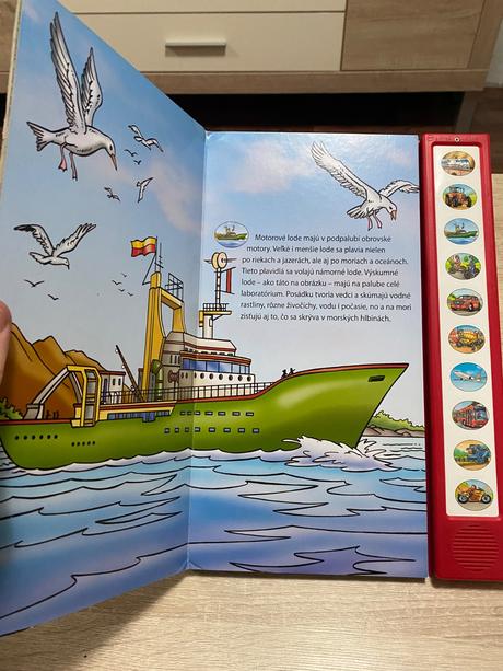 Dopravné prostriedky moja zvuková knižka leporelo,