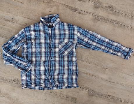 Karované chlapčenské pyžamo, 158