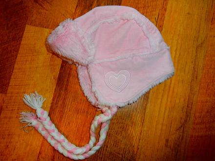 Ružová čiapka baranica., next,80