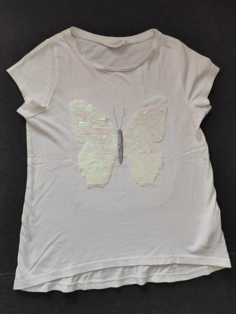 Tricko s premienacim motylom, h&m,134