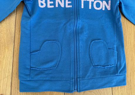 Mikina benetton s ružovým nápisom, benetton,92