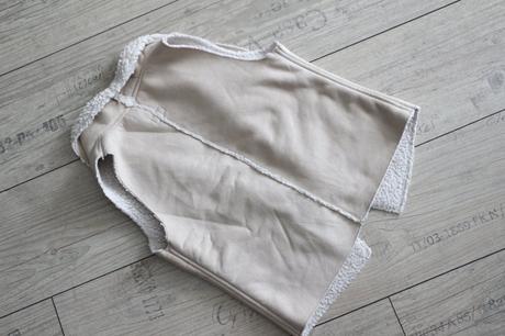 Biela kožušinková vesta, f&f,128