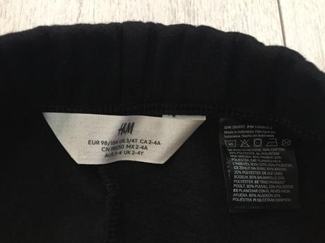 Teplakova suprava kostra 2-4 roky, h&m,98 / 104