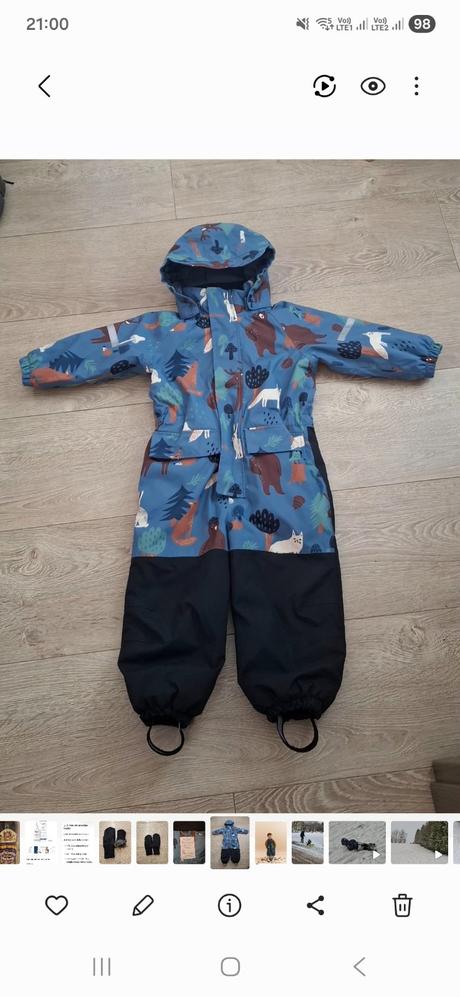 Zimný overal lindex 98, lindex,98