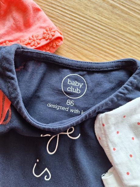 Tričká 3ks, c&a,80