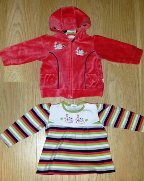 Mikina s tričkom, dievčenská, veľ.86, 86