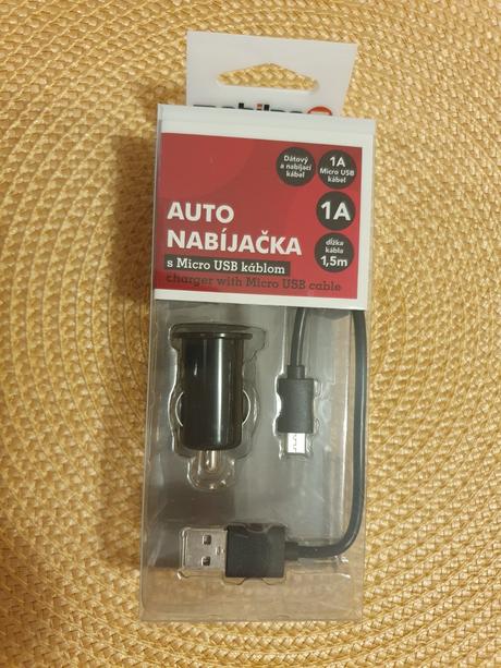 Auto nabíjačka s micro usb káblom, 