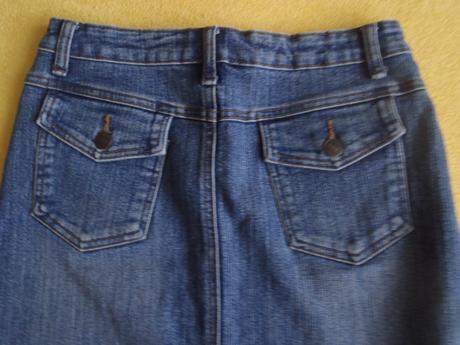 Elastická rifľová minisukňa, s