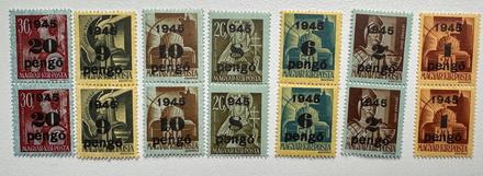 Maďarské poštové známky séria 1945 c.3, 