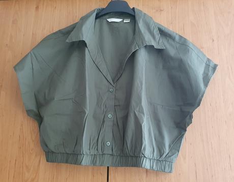Crop kosela - prirodna olivova khaki kosela, esmara,40