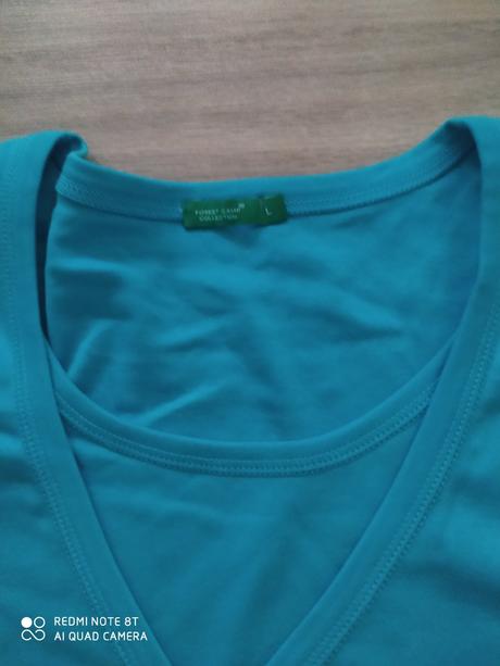 Modré tehotenské tričko s dlhým rukávom, l