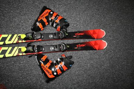 Lyže fischer rc4 110 cm , drevene jadro, fischer,110-119 cm