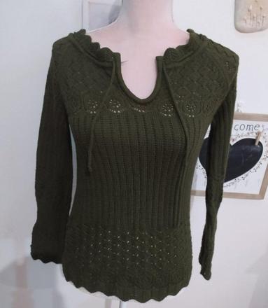 Svetrík s ažurovym vzorom, m