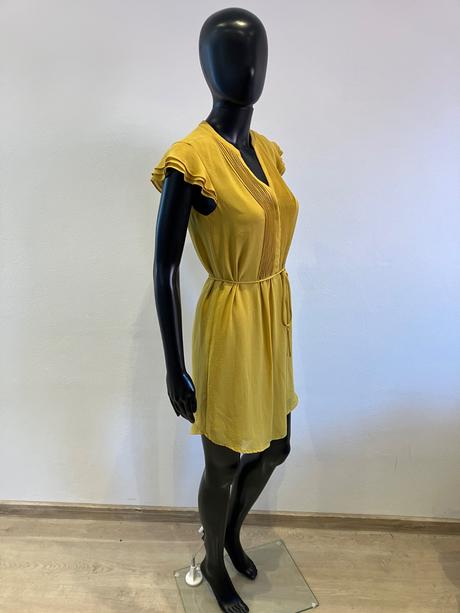 Dámske šaty horčicové h&m (xs), h&m,xs