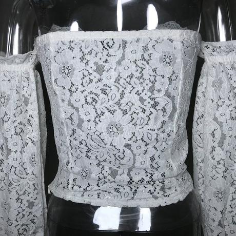 Cipkový biely top, s