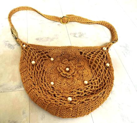 Háčkovaná boho kabelka, 