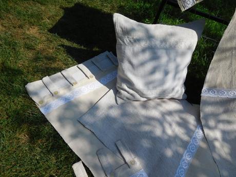 Závesy z tkaného plátna,