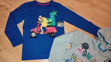 Mikina a tričko do skoly, h&m,128