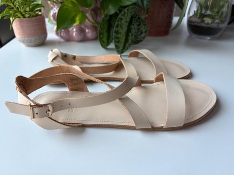 Shapen barefoot sandálky calla natural, veľkosť 41, 41