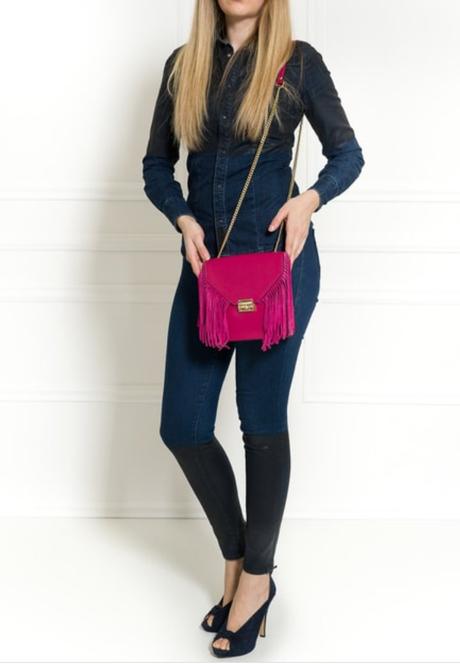 Kožená crossbody kabelka,