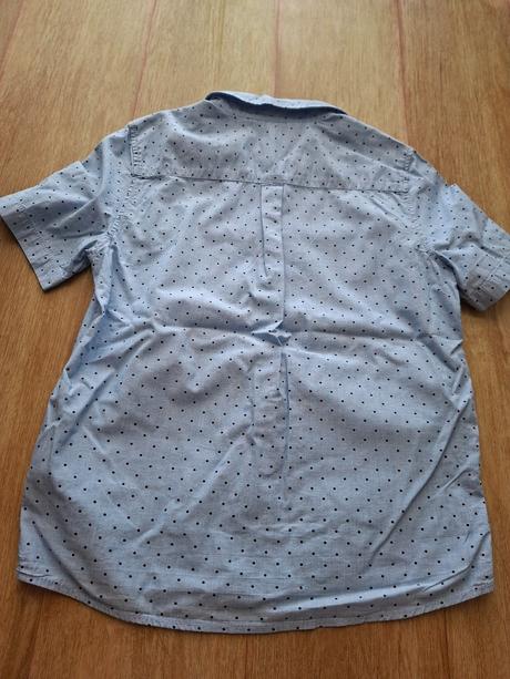 Košeľa s krátkym rukávom a bodkami, h&m,140