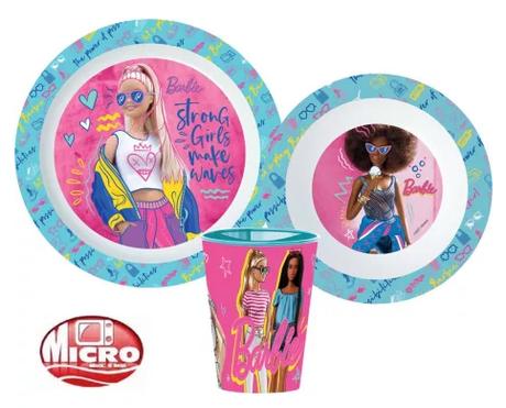 Jedálenský set - plast - barbie - skladom, 