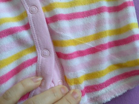 Velúrový overal, opalovačky s kapucňou, marks & spencer,68