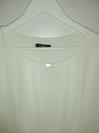 Biela lahucka blúzka dole s riadením, l