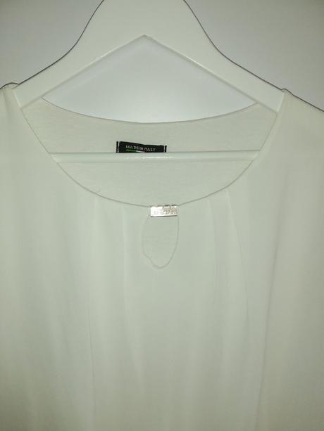 Biela lahucka blúzka dole s riadením, l