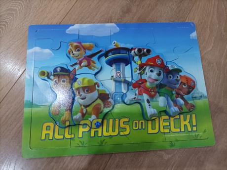 Drevené vkladacie puzzle tlapkova patrola,