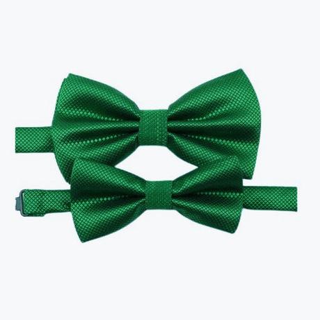 Set otec a syn - pánsky a detský saténový motýlik, 