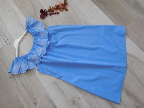 Šaty bavlnené s krajkou 36/38v,, 36