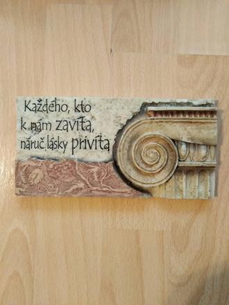 Dekoračná závesná tabuľka,