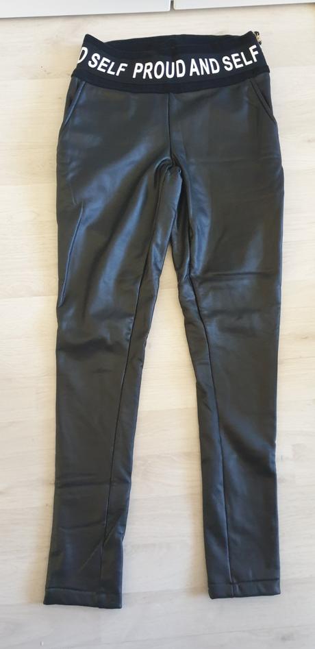Zateplené kožené nohavice č.36, 36