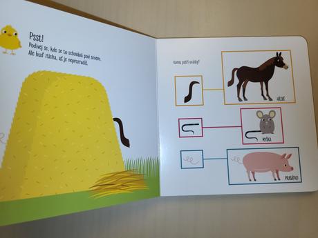 Knižka o zvieratkách na farme pre najmenších s úlo, 