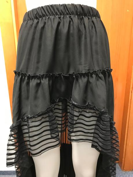 Asymetrická sukňa s transparentnou vsadkou, uni, 