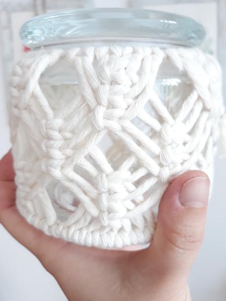 Macrame dóza/svietnik, 