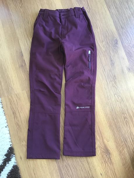 Softshellové nohavice, alpine pro,152