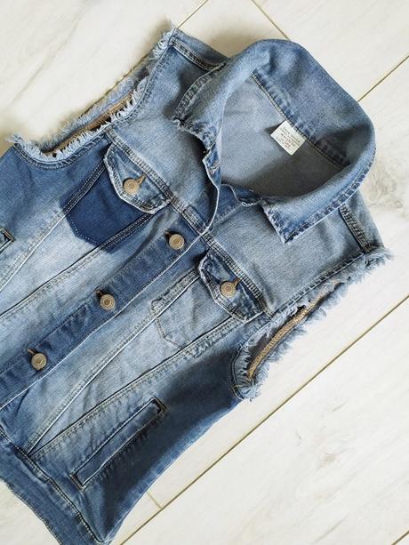 Jeansová vesta zara, zara,164