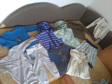 Mix oblečenia86-92 dodám ponožky čiapky, 86–98