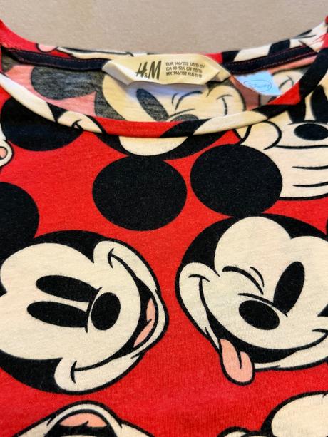 Crop top -mickey mouse, h&m,152
