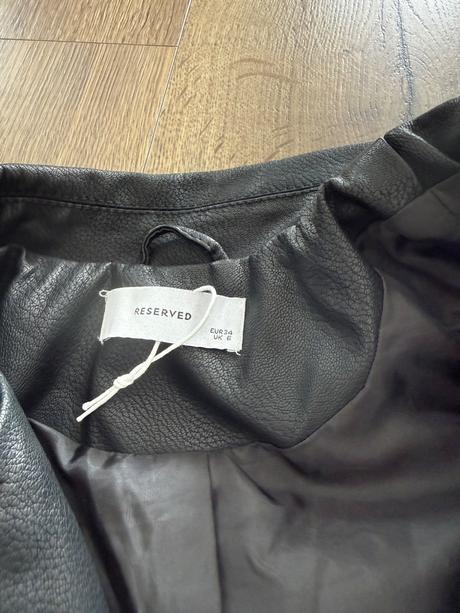Štýlová biker koženková bunda, reserved,xs