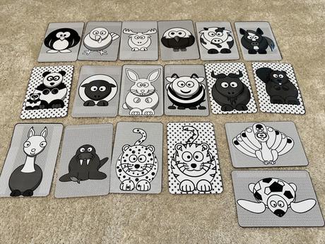 Miľnikové kartičky pre bábätko, 