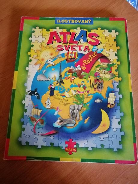 Atlas sveta s puzzle,