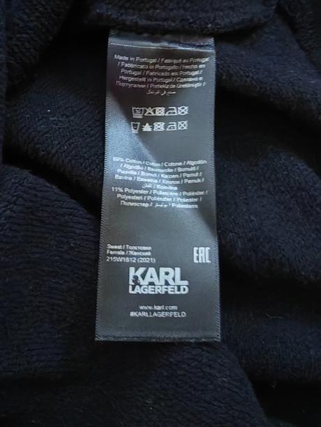Karl lagerfeld originál ikonicka mikina s/m, s