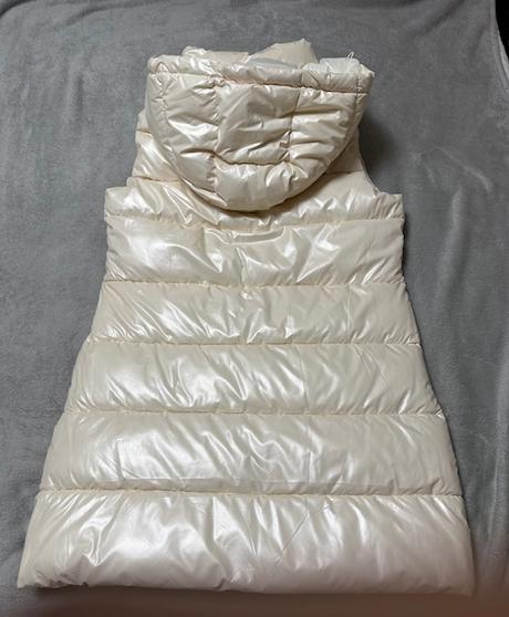 Metalická béžová predĺžená vesta, l / m