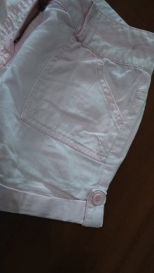 Ružové krátke nohavice,málo nosené, next,146