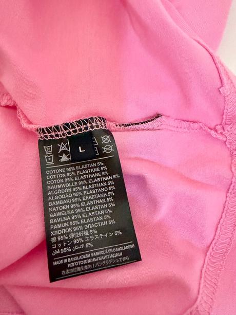 John richmond ružové tričko s kamienkovým logom, l